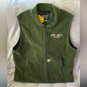 NWT Carhartt Green Fleece Vest